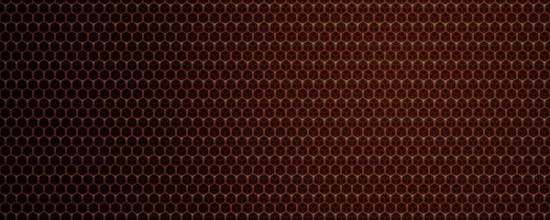 An illustration of a black red honeycomb
