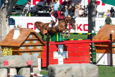 Calgary, Canada, Sept., 7, 2024. Jana Wargers of Germany, riding Dorette Old compete in the BMO