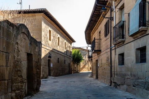 Scenic view of Cuzcurrita del Rio Tiron a small town in La Rioja region of Spain