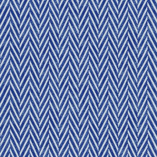 An illustration of a blue zig zag tweed fabric background banner