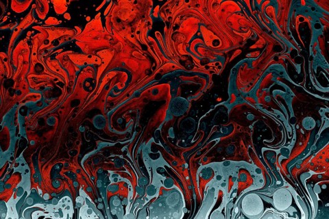 Ebru marble effect pattern design for print