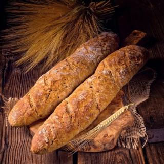 Homemade baguettes
