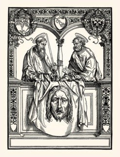 St. Peter and St. Paul with the Sudarium, 1512, by Hans Burgkmair the Elder, facsimile of the 19th
