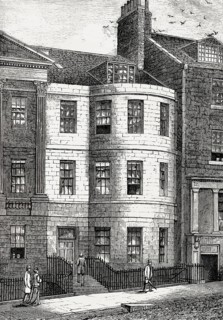Sir Walter Scott's house in Castle Street, Edinburgh, Scotland, 19th century