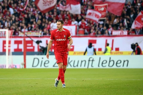 Christian Günter (SC Freiburg) at the match of the 1st FBL: 24-25: 1st FBL: 24-25: 9th Sptg. SC