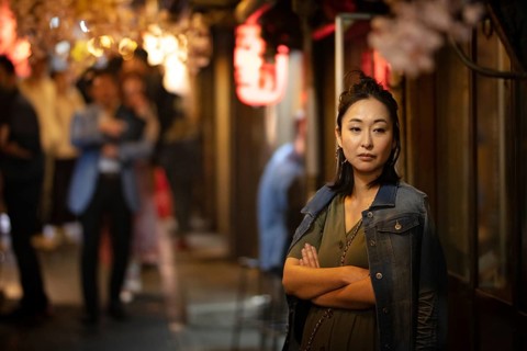 TOKYO, JAPAN - MAY 12, 2019 - People working in bars in Omoide Yokocho or 'Piss Alley' which is a