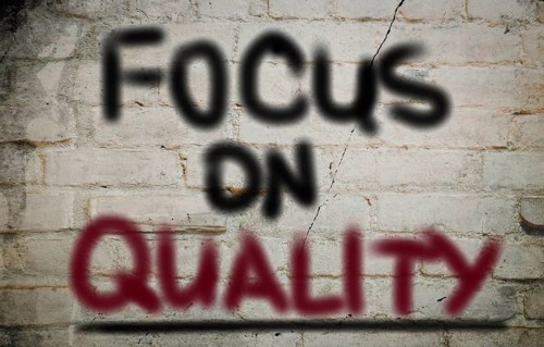 Focus On Quality Concept