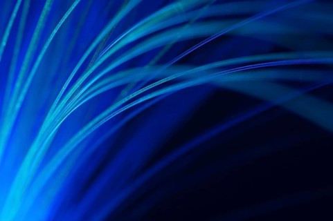 Blue colors optical fibers