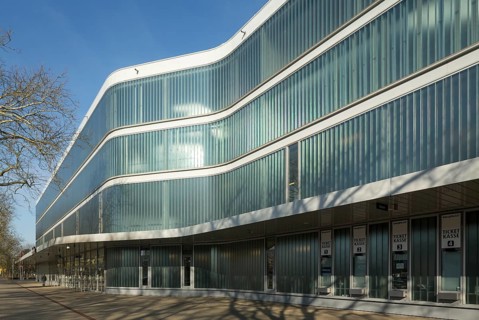Krefeld, Königpalast, built in 2004 by architects RKW Rhode Kellermann Wawrowsky, event hall and
