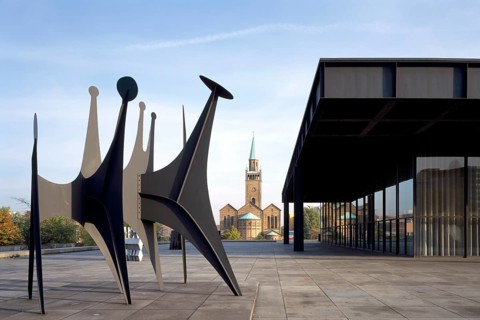 Berlin, New National Gallery/ and Matthäi Church