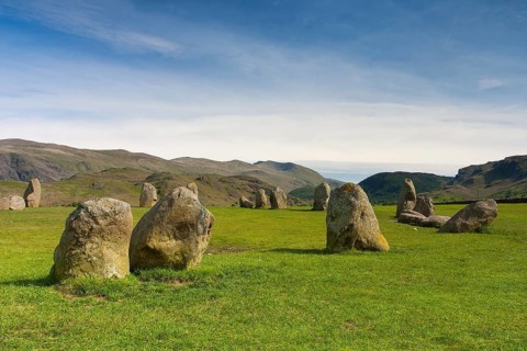 Castlerigg Stones Circle, famous mystic place in Keswick, Great Britain