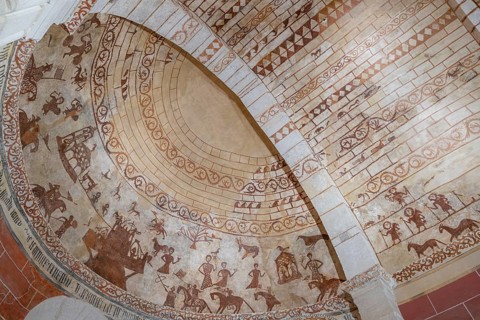 Mural paintings, Church of Our Lady of the Assumption, Alaitza, Álava, Spain