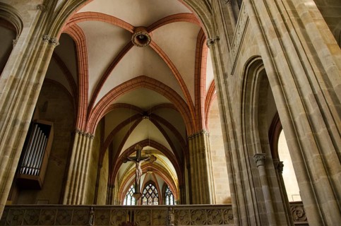 In the Dome of Meissen in Saxony, Germany from indoors, Meissen, Germany