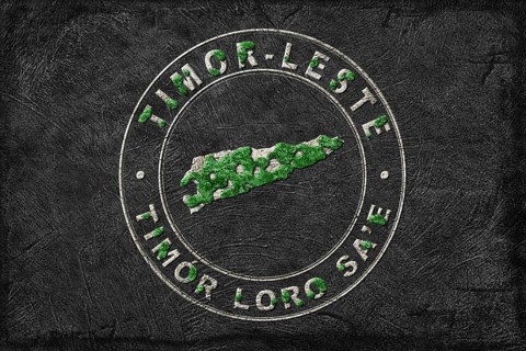 Map of Timor Leste Reforestation Green Agenda, Climate Message