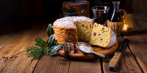 Eine köstliche echte italienische Mutter Weihnachten panettone