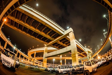 Bayshore Route Daikoku Junction (Tsurumi-ku, Yokohama City). Shooting Location: Yokohama-city