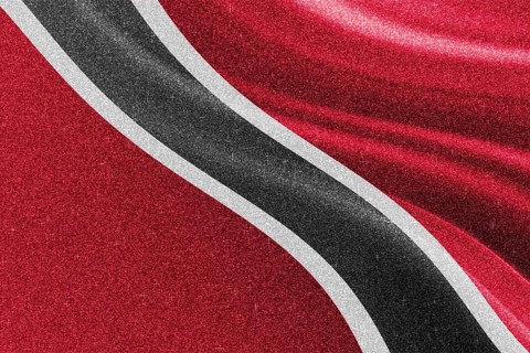 Trinidad and Tobago glitter flag, national flag, glittering flag sparkle background