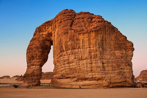 Jebel al Fil, elephant rock, sandstone, Al Ula, Saudi Arabia