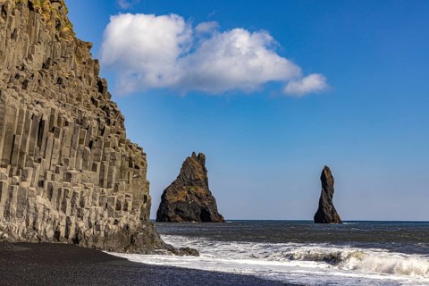 Black beach Reynisfjara, south coast, Iceland
