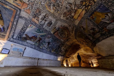 Cave Hermitage of San Bernabé, Ojo Guareña, Espinosa de los Monteros, Castilla y Leon, Spain