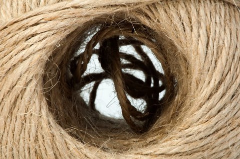 Hemp rope close up background
