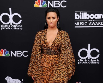 Demi Lovato at the 2018 Billboard Music Awards held at the MGM Grand Garden Arena in Las Vegas, USA