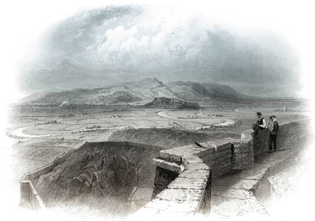 Blick von Stirling Castle, die Schlacht von Stirling