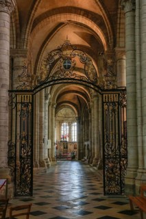 Saint-Etienne Cathedral, first Gothic cathedral, Sens, Burgundy, Yonne department,