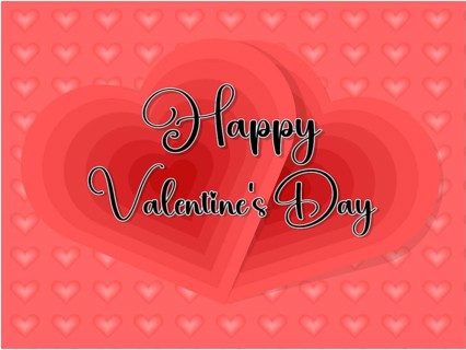 Valentines Day Text With Heart