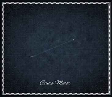 Canis Minor star constellation, Night sky, Cluster of stars, Deep space, Lesser Dog constellation