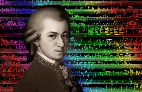 Wolfgang Amadeus Mozart, 1756 – 1791, composer of classical music, First Viennese School, notesheet
