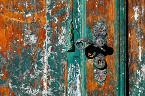 Antique door handle