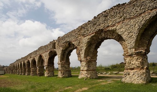 Roman water pipeline, longest series of arches
