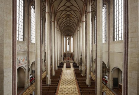 View from the organ loft to the east, St., Sankt, Saint