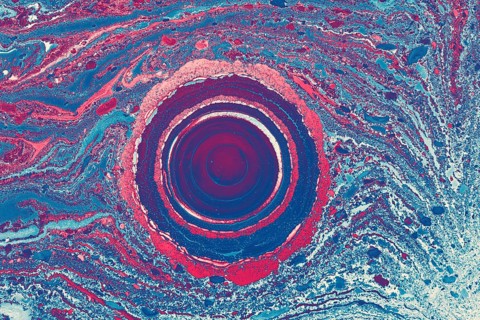 Abstract creative marble pattern texture. Traditional art of Ebru marbling