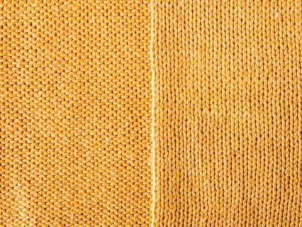 Orange knitted Jersey as a textile background