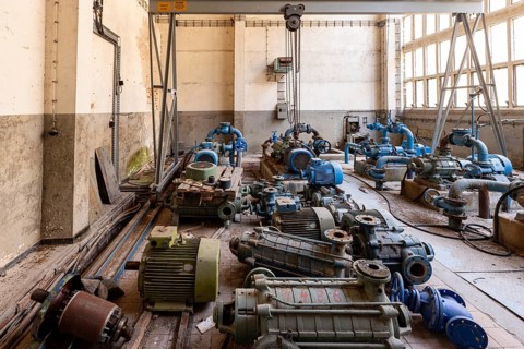 Waterworks machine hall Lost Places