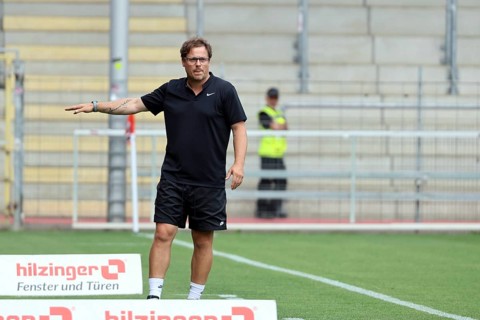 U23) at the match of the Football-RL SW 24-25: 1st Sptg: SC Freiburg II vs Kickers Offenbach
