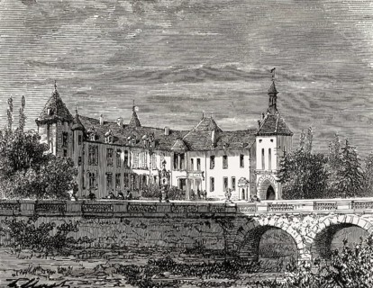 Epoisses castle, château d'Époisses, village d'Époisses, Burgundy, Côte-d'Or, France, former home