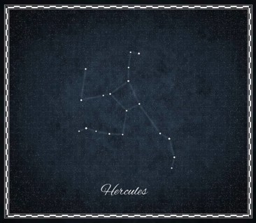 Hercules star constellation, Night sky, Cluster of stars, Deep space, Celestial Strongman,