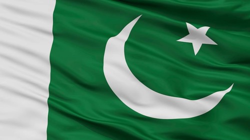 Pakistan City Flag, Country Pakistan, Closeup View