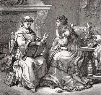 Burchard III and his second wife Hedwig, the foundress of the monastery of St. George