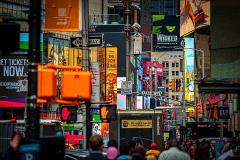 New York Times Square. Shooting Location: New York, Manhattan
