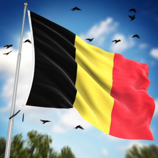 Flag of Belgium, This is a computer generated and 3d rendered image