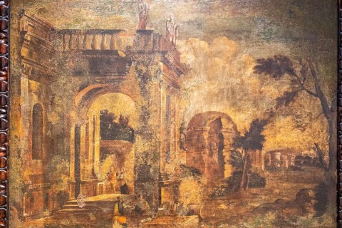 Ruins, 18th century, oil on canvas, Pere Onofre Cotto, Can Puig, Palma, Mallorca, Balearic Islands,