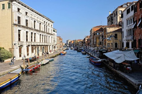 View of the canal in Venice