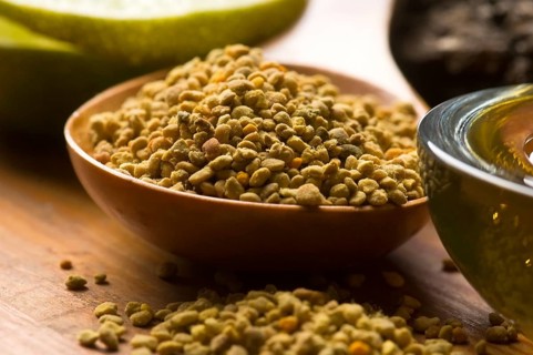 Fresh honey and bee pollen, lodz, poland