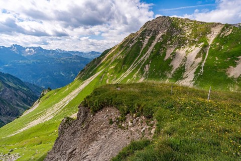 Fantastic hike in the Lechquellen Mountains in Vorarlberg Austria near Lech, Warth, Bludenz