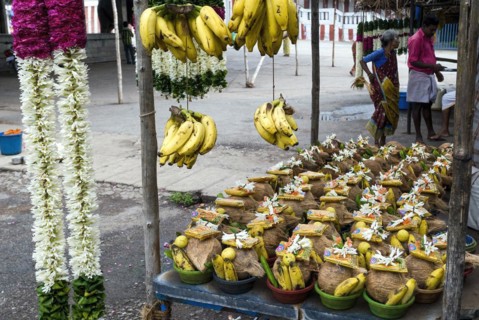 A shop selling Pooja Puja things in Lord Murugan Temple at Thiruttani Tiruttani Tirutani, Tamil