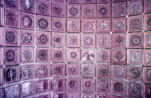 Ceiling view in St. Thomas Kottakkavu Church, North Paravur, Kerala, South India, India, Asia